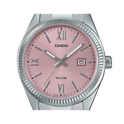 Orologio Casio Standard Analogico Acciaio Inossidabile Quadrante Rosa Quarzo LTP-1302DD-4A1V Donna