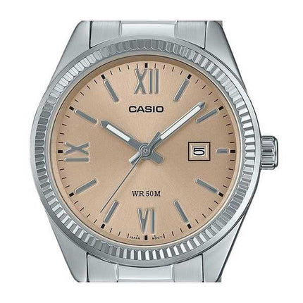 Orologio Casio Standard Analogico in Acciaio Inox Quadrante Pesca Quarzo LTP-1302DD-4A2V da Donna
