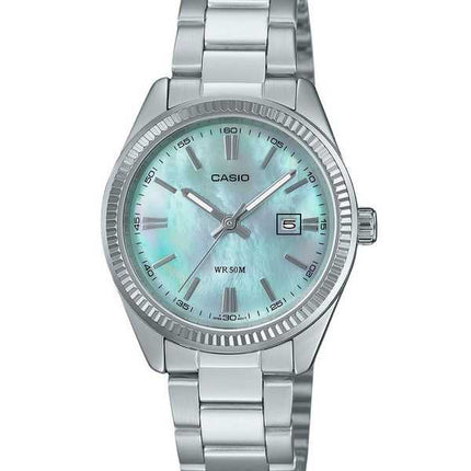 Orologio da donna Casio Standard Analogico in acciaio inossidabile con quadrante in madreperla al quarzo LTP-1302DS-2AV