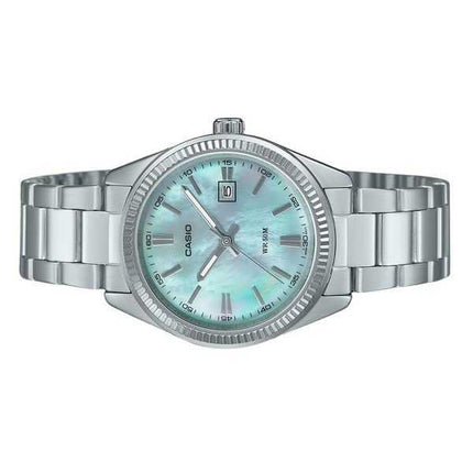 Orologio da donna Casio Standard Analogico in acciaio inossidabile con quadrante in madreperla al quarzo LTP-1302DS-2AV