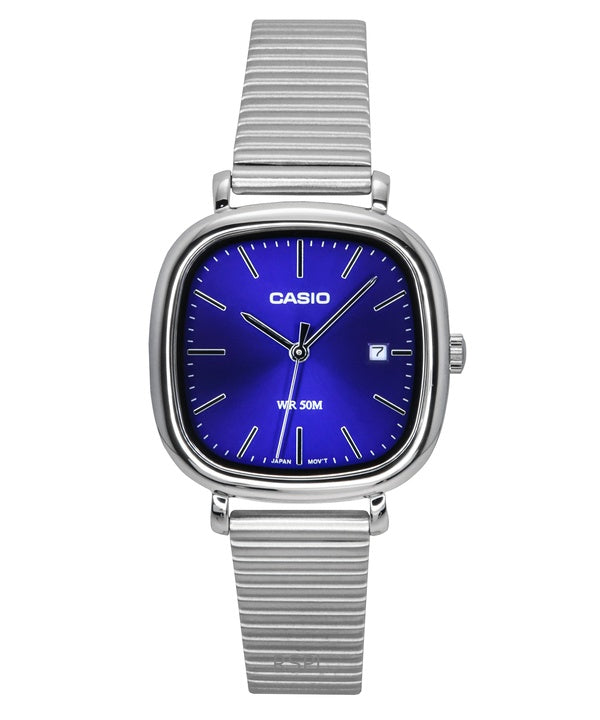 Orologio Casio Standard Analogico in Acciaio Inox con Quadrante Blu al Quarzo LTP-B166D-2AV da Donna