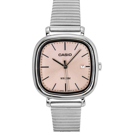 Orologio Casio Standard Analogico in Acciaio Inox con Quadrante Salmone al Quarzo LTP-B166D-4AV da Donna