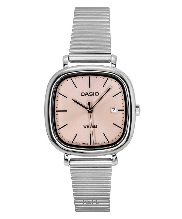 Orologio Casio Standard Analogico in Acciaio Inox con Quadrante Salmone al Quarzo LTP-B166D-4AV da Donna