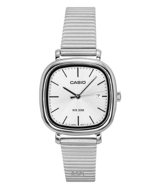 Orologio da donna Casio Standard Analogico in acciaio inossidabile con quadrante argentato al quarzo LTP-B166D-7AV