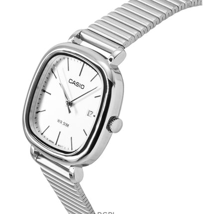 Orologio da donna Casio Standard Analogico in acciaio inossidabile con quadrante argentato al quarzo LTP-B166D-7AV