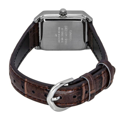 Orologio da donna Casio Standard Analogico con cinturino in pelle e quadrante avorio al quarzo LTP-V007L-9E