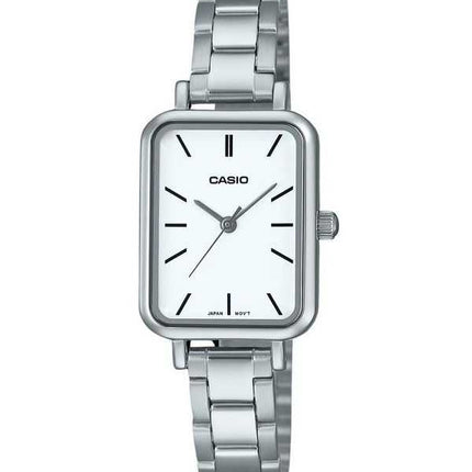 Orologio da donna Casio Standard Analogico in acciaio inossidabile con quadrante bianco al quarzo LTP-V009D-7E