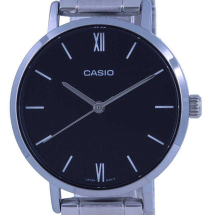 Orologio da donna Casio analogico quadrante nero al quarzo LTP-VT02D-1A LTPVT02D-1