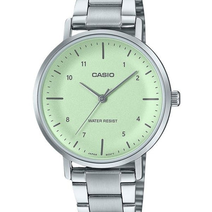 Orologio Casio Standard Analogico Acciaio Inossidabile Quadrante Verde Menta Quarzo LTP-VT03D-3B Donna