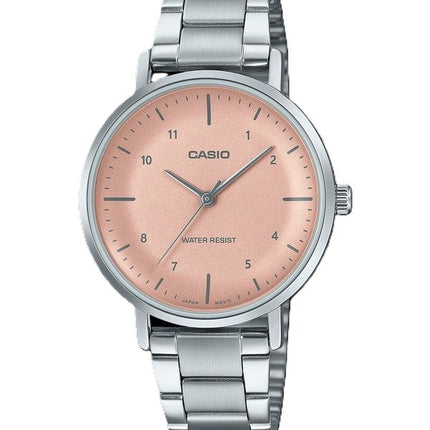 Orologio Casio Standard Analogico in Acciaio Inox con Quadrante Salmone al Quarzo LTP-VT03D-4B da Donna