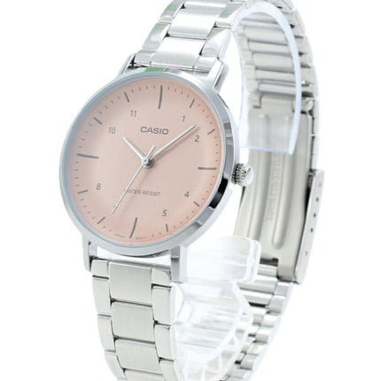 Orologio Casio Standard Analogico in Acciaio Inox con Quadrante Salmone al Quarzo LTP-VT03D-4B da Donna