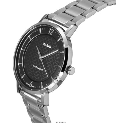Orologio Casio Standard Analogico Acciaio Inossidabile Quadrante Nero Quarzo LTP-VT04D-1A Donna