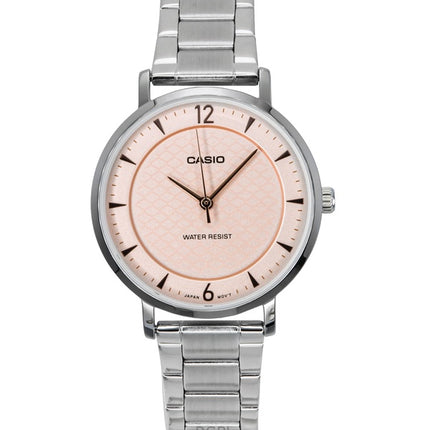Orologio Casio Standard Analogico Acciaio Inossidabile Quadrante Salmone Quarzo LTP-VT04D-4A Donna