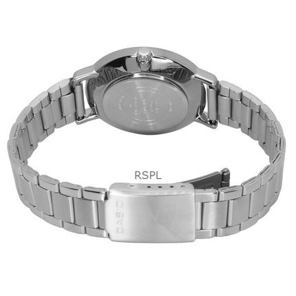 Orologio Casio Standard Analogico Acciaio Inossidabile Quadrante Crema Quarzo LTP-VT04D-7A Donna
