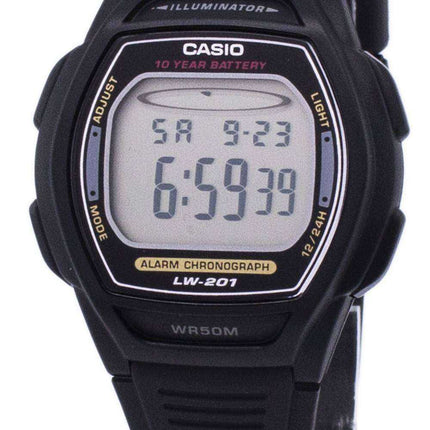 Casio Digital Alarm Chrono Illuminator LW-201-1AVDF Orologio da donna