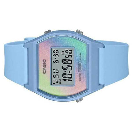 Orologio da donna Casio digitale con cinturino in resina blu quadrante multicolore al quarzo LW-205H-2