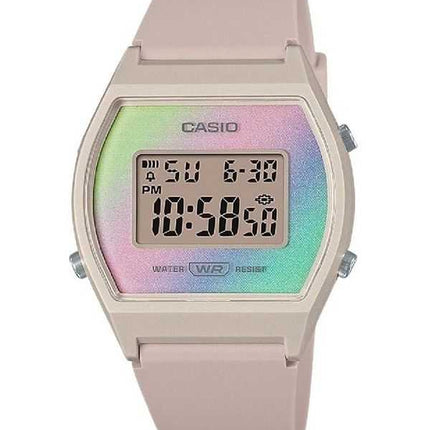 Orologio da donna Casio digitale con cinturino in resina quadrante multicolore al quarzo LW-205H-4