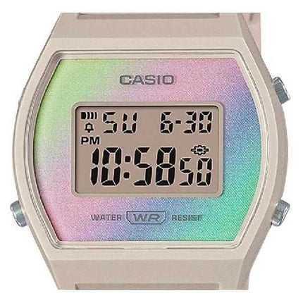 Orologio da donna Casio digitale con cinturino in resina quadrante multicolore al quarzo LW-205H-4
