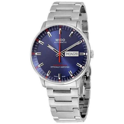 Orologio da uomo Mido Commander cronometro in acciaio inossidabile quadrante blu automatico M021.431.11.041.00