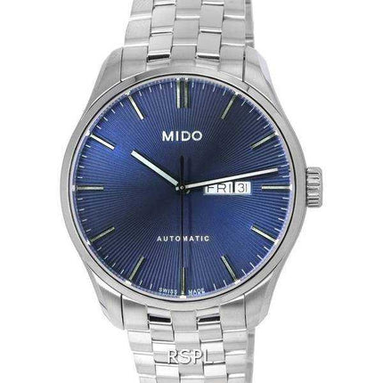 Orologio da uomo Mido Belluna Sunray quadrante blu automatico M024.630.11.041.00 M0246301104100
