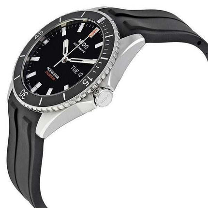 Orologio da uomo Mido Ocean Star cinturino in caucciù quadrante nero automatico subacqueo M026.430.17.051.00 200M