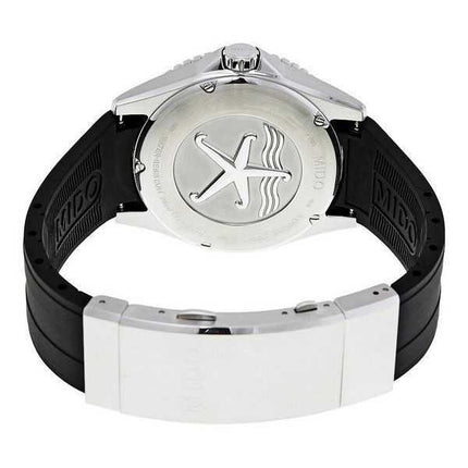 Orologio da uomo Mido Ocean Star cinturino in caucciù quadrante nero automatico subacqueo M026.430.17.051.00 200M