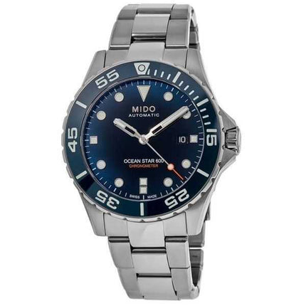 Orologio da uomo Mido Ocean Star 600 cronometro quadrante blu automatico subacqueo M026.608.11.041.01 600M