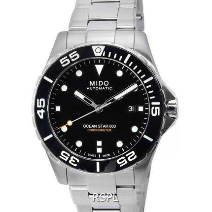 Orologio da uomo Mido Ocean Star 600 cronometro quadrante nero automatico subacqueo M026.608.11.051.00 M0266081105100 600M