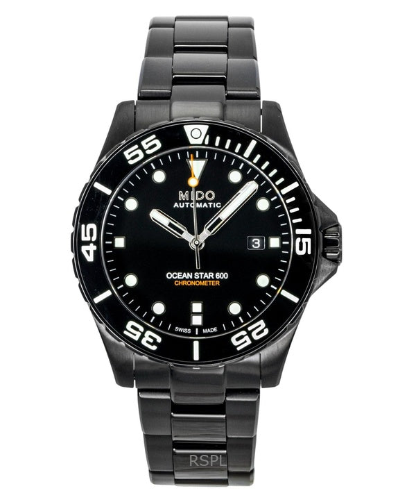 Orologio da uomo Mido Ocean Star 600 Special Edition con quadrante nero, automatico, subacqueo, M026.608.33.051.00, 600 m, con cinturino extra