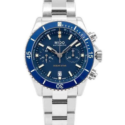 Orologio da uomo Mido Ocean Star Chronograph Titanium Blue Dial Automatic Diver's M026.627.44.041.00 200M