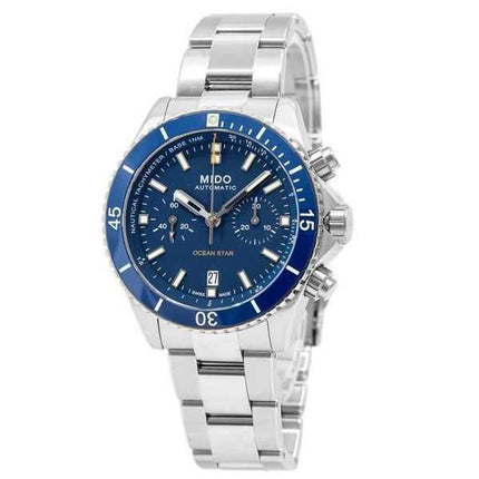 Orologio da uomo Mido Ocean Star Chronograph Titanium Blue Dial Automatic Diver's M026.627.44.041.00 200M