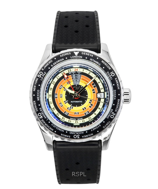 Orologio da uomo Mido Ocean Star Decompression Worldtimer GMT Automatic Diver's M026.829.17.051.00 200M con bracciale extra