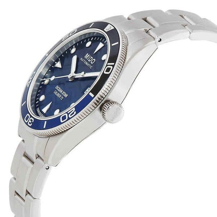 Orologio da uomo Mido Ocean Star in acciaio inossidabile con quadrante sfumato blu, automatico, subacqueo M026.907.11.041.00 200