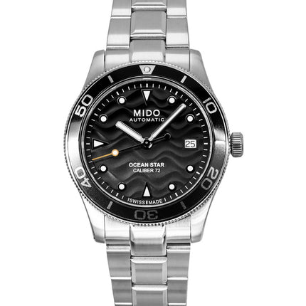 Orologio da uomo Mido Ocean Star 39 in acciaio inossidabile con quadrante sfumato grigio, automatico, subacqueo, M026.907.11.061.00, 200 m