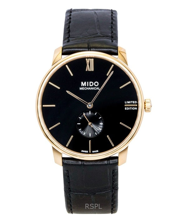 Orologio da uomo Mido Baroncelli Limited Edition in pelle con quadrante nero automatico M037.405.36.050.00
