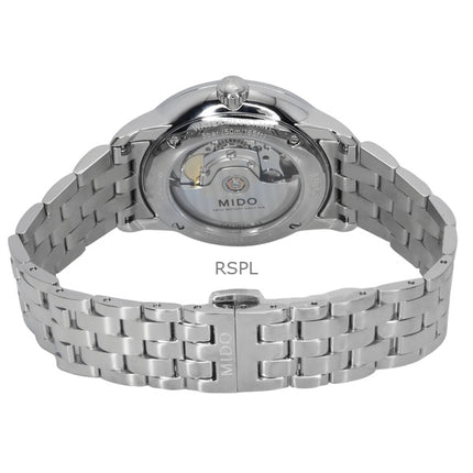 Orologio da uomo Mido Baroncelli Signature in acciaio inossidabile con quadrante nero automatico M037.407.11.051.01
