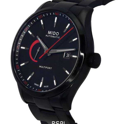 Orologio da uomo Mido Multifort Power Reserve quadrante nero automatico M038.424.33.051.00 M0384243305100 100M