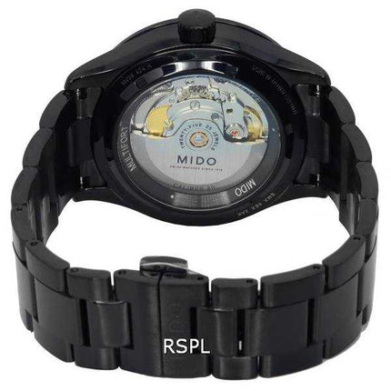Orologio da uomo Mido Multifort Power Reserve quadrante nero automatico M038.424.33.051.00 M0384243305100 100M