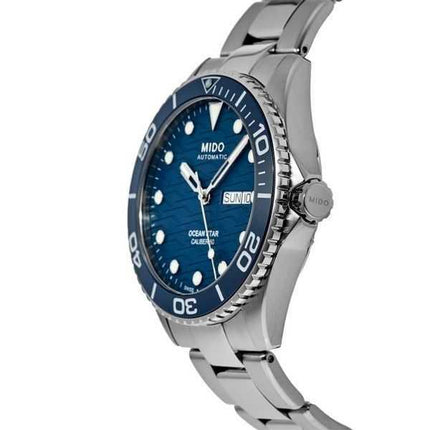 Orologio da uomo Mido Ocean Star 200C in acciaio inossidabile quadrante blu automatico da sub M042.430.11.041.00 200M