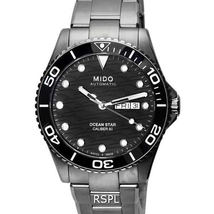 Mido Ocean Star 200C titanio quadrante nero automatico subacqueo M042.430.44.051.00 M0424304405100 200M orologio da uomo