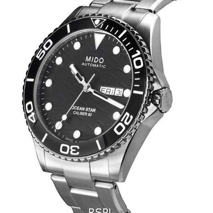 Mido Ocean Star 200C titanio quadrante nero automatico subacqueo M042.430.44.051.00 M0424304405100 200M orologio da uomo