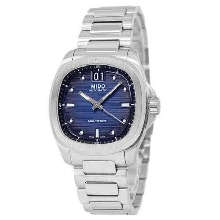 Orologio da uomo Mido Multifort TV Big Date in acciaio inossidabile con quadrante blu automatico M049.526.11.041.00 100M