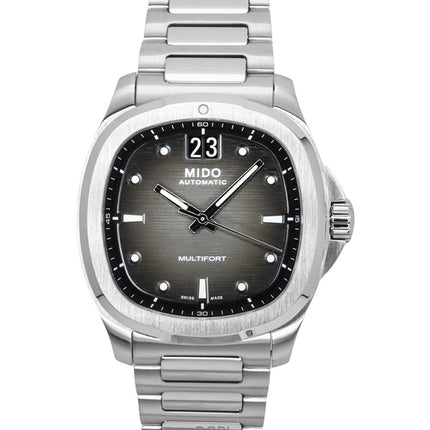 Orologio da uomo Mido Multifort TV Big Date in acciaio inossidabile con quadrante grigio automatico M049.526.11.081.00 100 100M