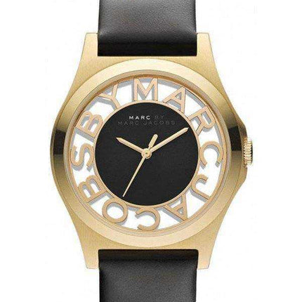 Marc By Marc Jacobs Henry Skeleton quadrante nero MBM1246 orologio da donna