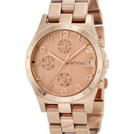 Marc By Marc Jacobs Henry Chrono quadrante in oro rosa MBM3074 orologio da donna