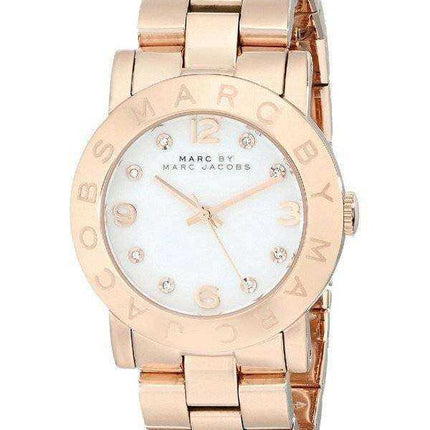 Marc By Marc Jacobs Orologio da donna con quadrante bianco in oro rosa MBM3077