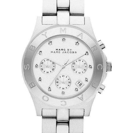 Marc By Marc Jacobs Blade Cronografo quadrante bianco MBM3100 orologio da donna