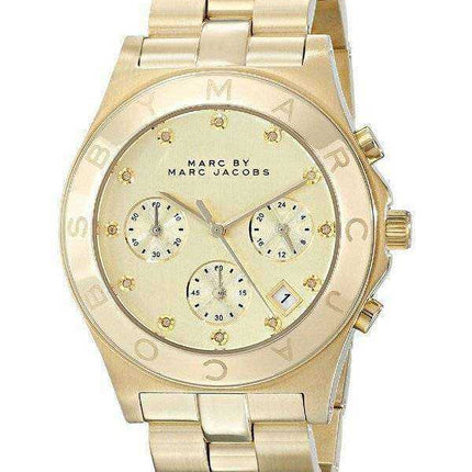 Marc By Marc Jacobs Blade Cronografo quadrante in oro MBM3101 orologio da donna