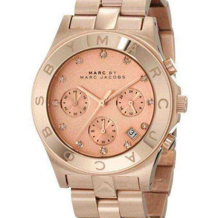 Marc By Marc Jacobs Blade Cronografo quadrante in oro rosa MBM3102 orologio da donna