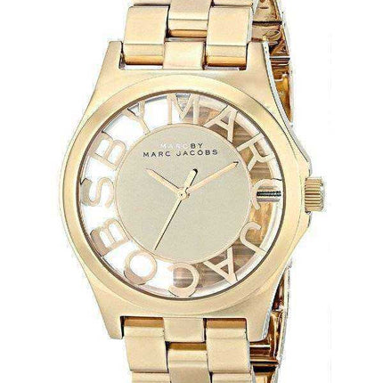 Marc By Marc Jacobs Henry Skeleton Gold Tone Quadrante MBM3206 orologio da donna